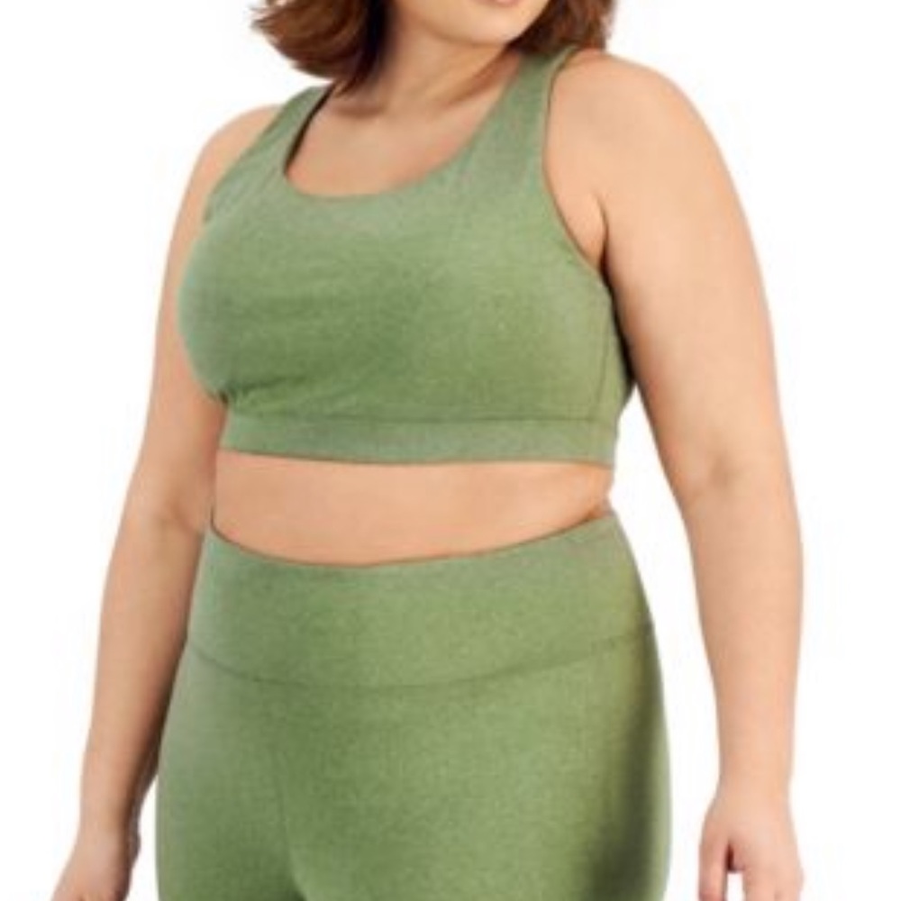 Ideology Plus Size Racerback Sports Bra